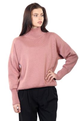 100% merino vilnos megztinis (pelenų rožė)